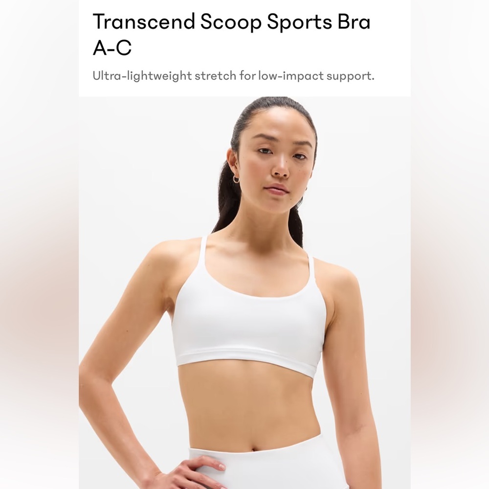 Athleta Transcend Scoop Sports Bra A-C